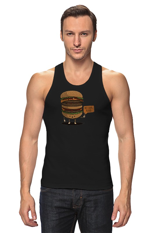 Printio Майка классическая Diet burger / бургер printio футболка с полной запечаткой для девочек diet burger бургер