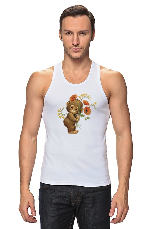 Printio Майка классическая Обезьянка с маком printio детская футболка классическая унисекс обезьянка с маком