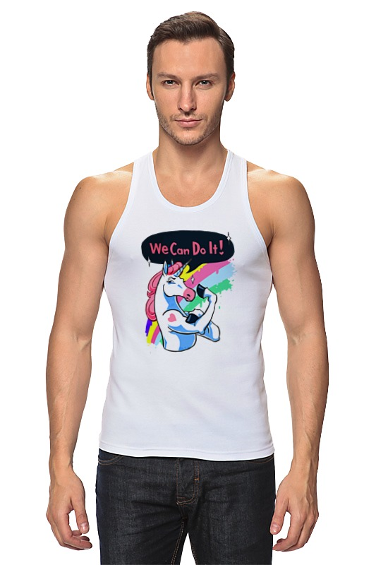 Printio Майка классическая We can do it! (unicorn) printio футболка wearcraft premium we can do it unicorn