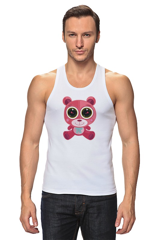 Printio Майка классическая Розовый мишка (bear) printio футболка классическая розовый мишка bear