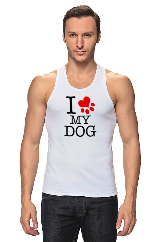 Printio Майка классическая I love my dog printio детская футболка классическая унисекс i love my dog