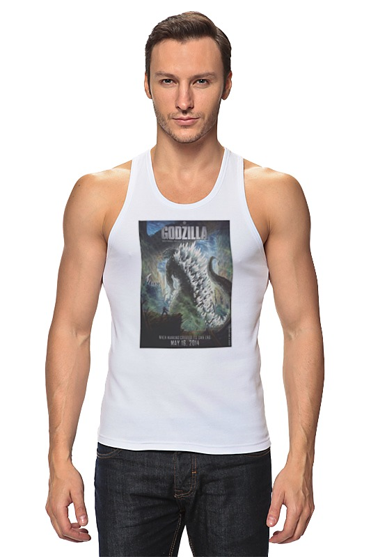 Printio Майка классическая Godzilla / годзилла женская футболка аниме котзилла кот годзилла xl белый