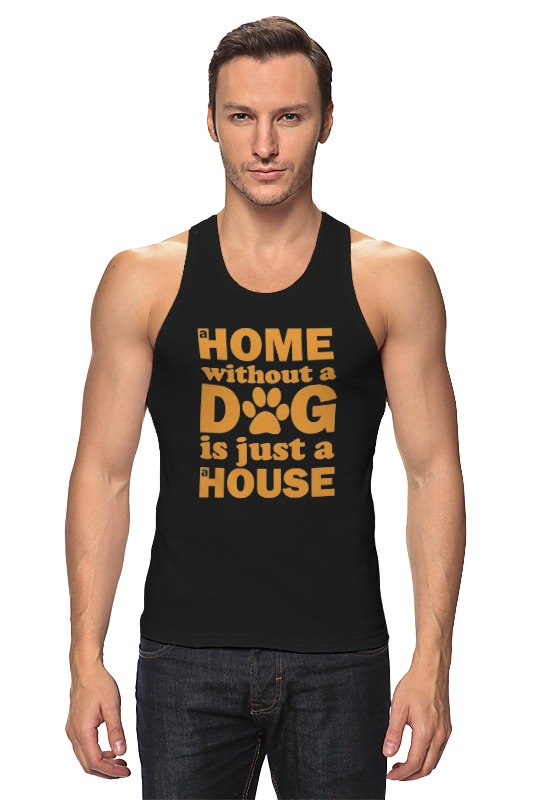 Printio Майка классическая Дом без собаки, не дом printio футболка классическая дом без собаки не дом