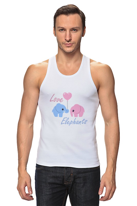 Printio Майка классическая Love elephants printio футболка классическая love elephants