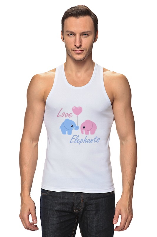 Printio Майка классическая Love elephants printio лонгслив love elephants