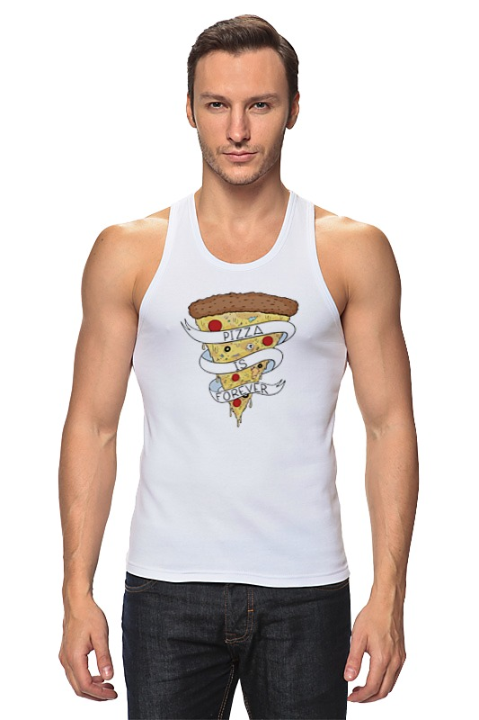 Printio Майка классическая Пицца навсегда (pizza forever) printio детская футболка классическая унисекс пицца навсегда pizza forever
