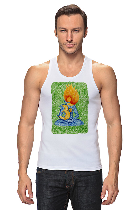 Printio Майка классическая Огненный ом printio футболка классическая медитация на аум