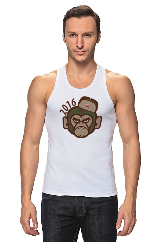 Printio Майка классическая Обезьяна - символ нового 2016 года. printio детская футболка классическая унисекс обезьяна символ нового 2016 года