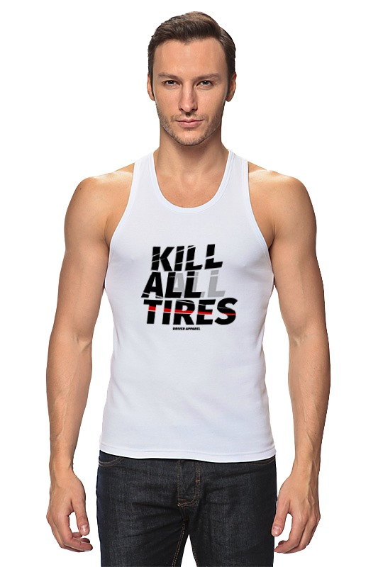 Printio Майка классическая Kill all tires - drift car printio футболка wearcraft premium kill all tires drift car