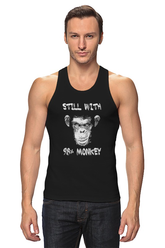 Printio Майка классическая Steel whit 98% monkey printio футболка классическая steel whit 98% monkey