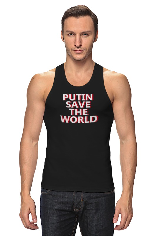 Printio Майка классическая Putin save the world printio футболка wearcraft premium putin save the world