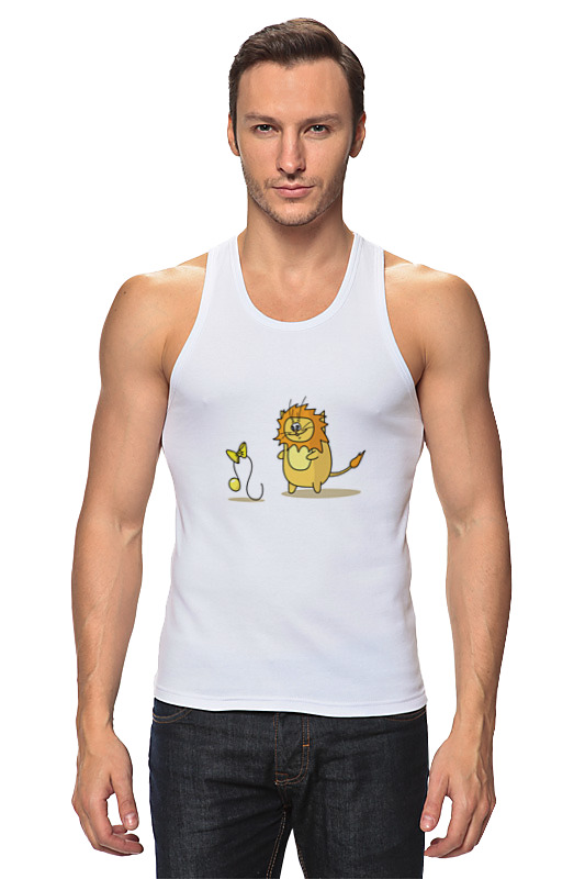Printio Майка классическая Кот лев. подарок для льва printio футболка классическая кот лев подарок для льва