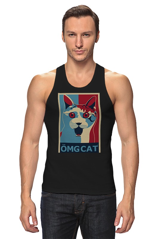 Printio Майка классическая Омг кот (the omg cat) printio футболка wearcraft premium омг кот the omg cat