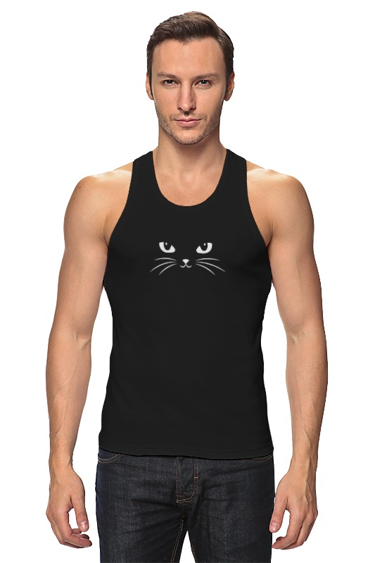 Printio Майка классическая Black cat (черная кошка) printio футболка классическая black cat черная кошка