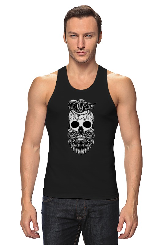 Printio Майка классическая Hipster skull printio сумка hipster skull