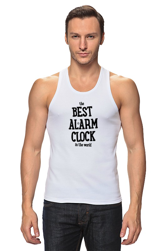 Printio Майка классическая Best alarm clock by brainy chaika store белая майка в мелкий рубчик chaika store