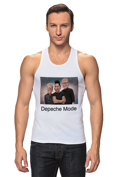 Заказать майку в Москве. Майка классическая Depeche Mode от Fedor - готовые дизайны и нанесение принтов.
