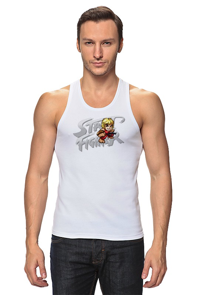 Заказать майку в Москве. Майка классическая Street Fighter #mini Ken от StreetMag - готовые дизайны и нанесение принтов.