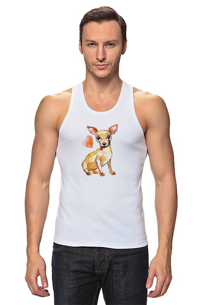 Заказать майку в Москве. Майка классическая Pam-pam-pam-pa-pa... Chihuahua! от Evgenia Bandagnomych - готовые дизайны и нанесение принтов.