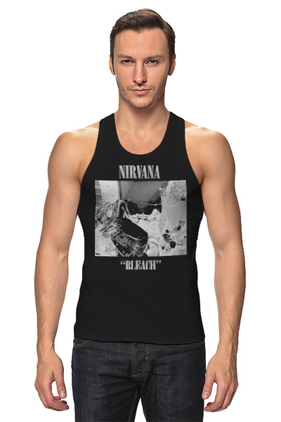 Заказать майку в Москве. Майка классическая Nirvana Bleach album t-shirt от rancid - готовые дизайны и нанесение принтов.
