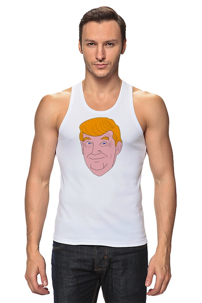 Заказать майку в Москве. Майка классическая Дональд Трамп  от mystylez - готовые дизайны и нанесение принтов.