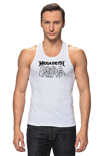 Заказать майку в Москве. Майка классическая Megadeth от Leichenwagen - готовые дизайны и нанесение принтов.