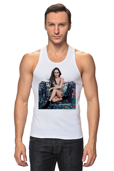 Заказать майку в Москве. Майка классическая Lady Gaga от Vladec11 - готовые дизайны и нанесение принтов.