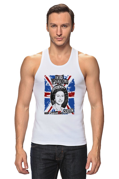 Заказать майку в Москве. Майка классическая Sex Pistols / God Save The Queen от OEX design - готовые дизайны и нанесение принтов.