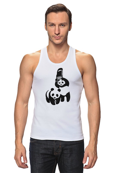 Заказать майку в Москве. Майка классическая WWF Panda от Leichenwagen - готовые дизайны и нанесение принтов.