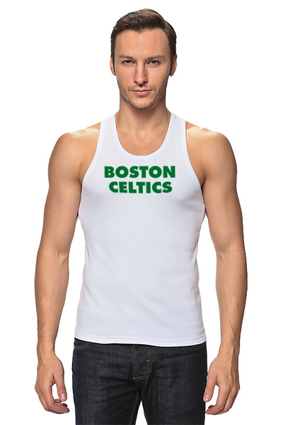 Заказать майку в Москве. Майка классическая Boston Celtics белая от oldmasta@gmail.com - готовые дизайны и нанесение принтов.