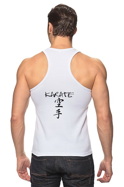 Заказать майку в Москве. Майка классическая Карате кимоно ги Karate от Combat Wear - готовые дизайны и нанесение принтов.