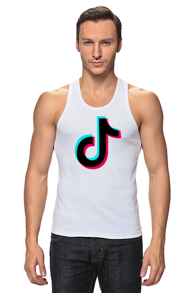 Заказать майку в Москве. Майка классическая TikTok  от DESIGNER   - готовые дизайны и нанесение принтов.