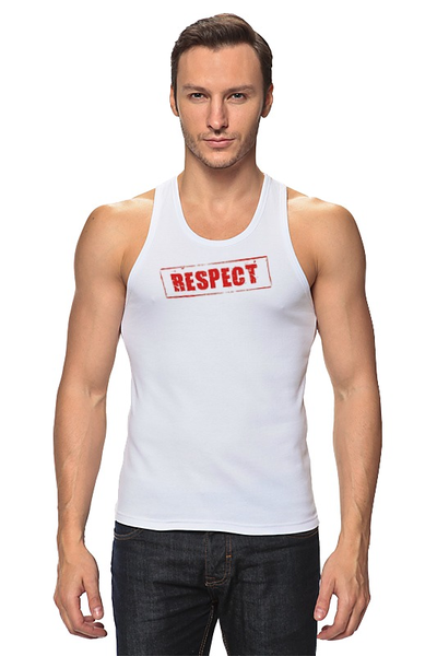 Заказать майку в Москве. Майка классическая Respect от Leichenwagen - готовые дизайны и нанесение принтов.