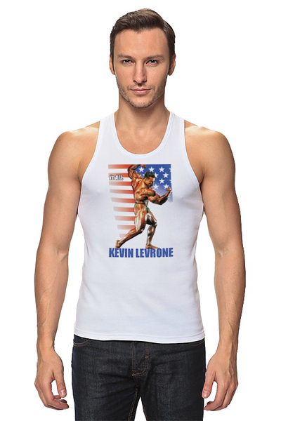 Заказать майку в Москве. Майка классическая Kevin Levrone / Кевин Леврон  от KinoArt - готовые дизайны и нанесение принтов.