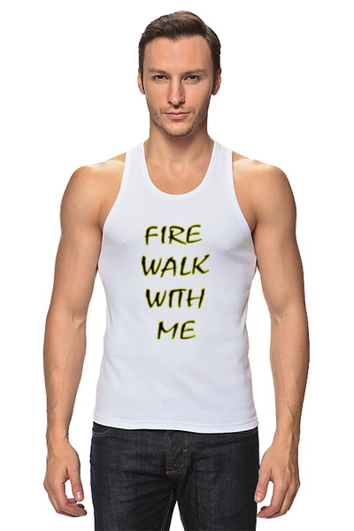 Заказать майку в Москве. Майка классическая Fire Walk With Me от lixta - готовые дизайны и нанесение принтов.