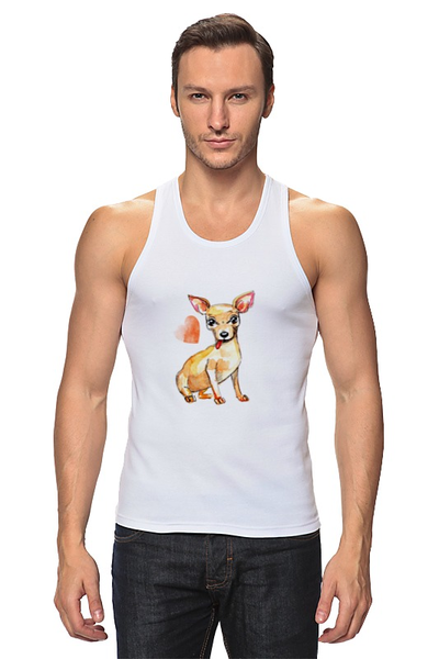 Заказать майку в Москве. Майка классическая Pam-pam-pam-pa-pa... Chihuahua! от Evgenia Bandagnomych - готовые дизайны и нанесение принтов.