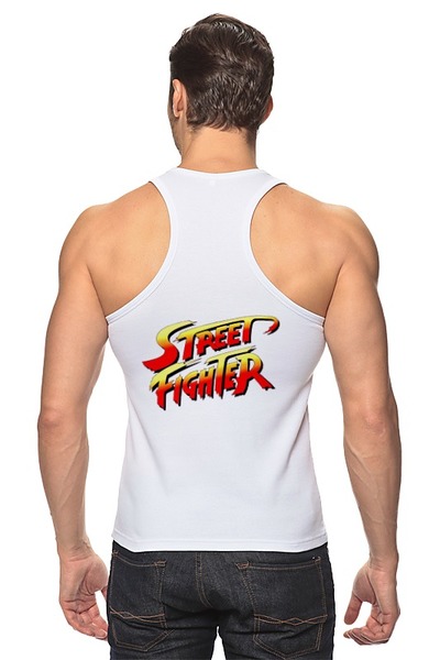 Заказать майку в Москве. Майка классическая Street Fighter Sagat Hoodie от StreetMag - готовые дизайны и нанесение принтов.