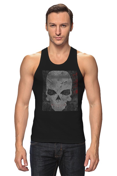 Заказать майку в Москве. Майка классическая grunge skull от xih8ux - готовые дизайны и нанесение принтов.
