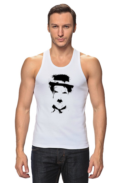 Заказать майку в Москве. Майка классическая Чарли Чаплин от coolmag - готовые дизайны и нанесение принтов.