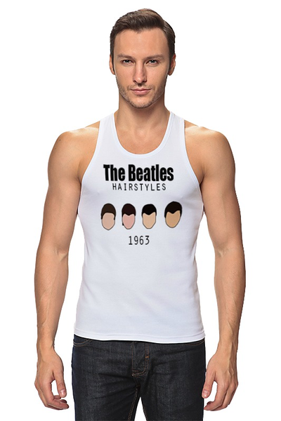 Заказать майку в Москве. Майка классическая The Beatles 1963  от ROK - готовые дизайны и нанесение принтов.