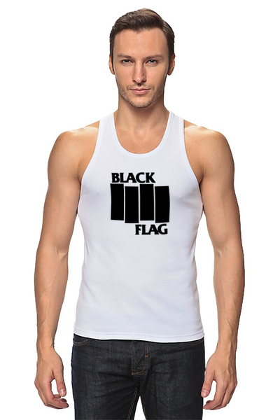 Заказать майку в Москве. Майка классическая Blck Flag от print_not_dead - готовые дизайны и нанесение принтов.