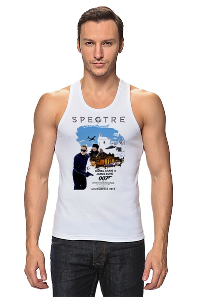 Заказать майку в Москве. Майка классическая Bond 007 / Spectre от KinoArt - готовые дизайны и нанесение принтов.
