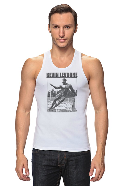 Заказать майку в Москве. Майка классическая Kevin Levrone / Кевин Леврон  от KinoArt - готовые дизайны и нанесение принтов.