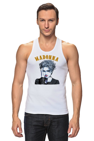 Заказать майку в Москве. Майка классическая Madonna от Leichenwagen - готовые дизайны и нанесение принтов.