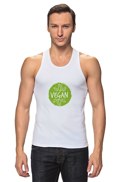 Заказать майку в Москве. Майка классическая Без названия от vegan@thespaceway.info - готовые дизайны и нанесение принтов.