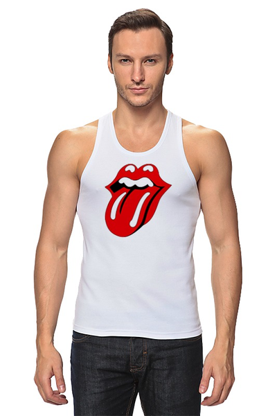 Заказать майку в Москве. Майка классическая The Rolling Stones от Jimmy Flash - готовые дизайны и нанесение принтов.
