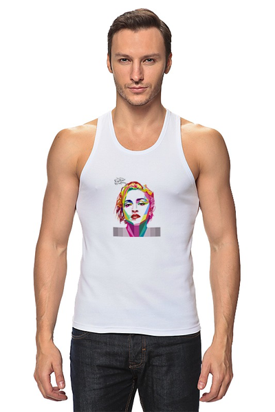 Заказать майку в Москве. Майка классическая Madonna от Fedor - готовые дизайны и нанесение принтов.