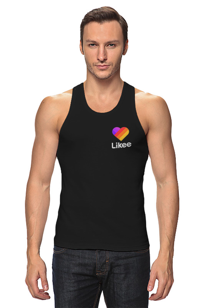 Заказать майку в Москве. Майка классическая Likee  от DESIGNER   - готовые дизайны и нанесение принтов.