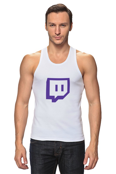 Заказать майку в Москве. Майка классическая Twitch от YellowCloverShop - готовые дизайны и нанесение принтов.