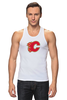 Заказать майку в Москве. Майка классическая Calgary Flames / NHL Canada от KinoArt - готовые дизайны и нанесение принтов.
